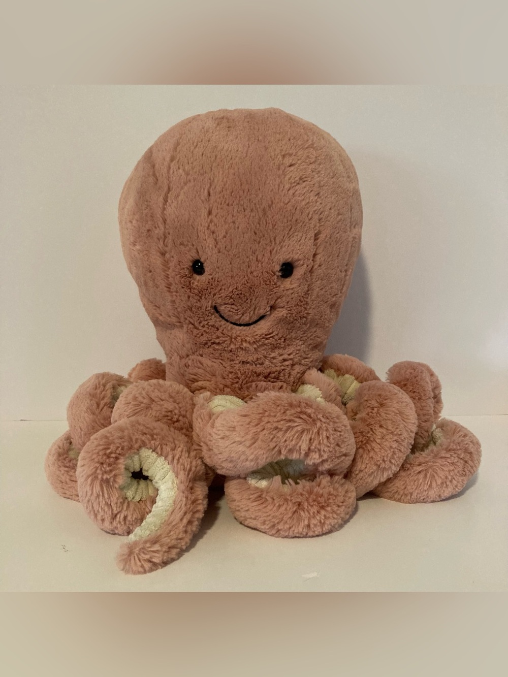 JELLYCAT - Large Odell Octopus - Soft Blush Pink Retired Plush Stuffed Animal